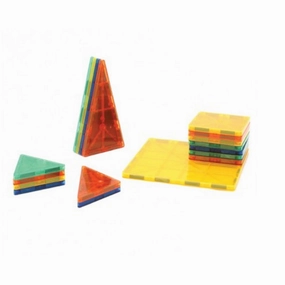 Neopuzzle Magnetic Tiles - 56 Piece Set