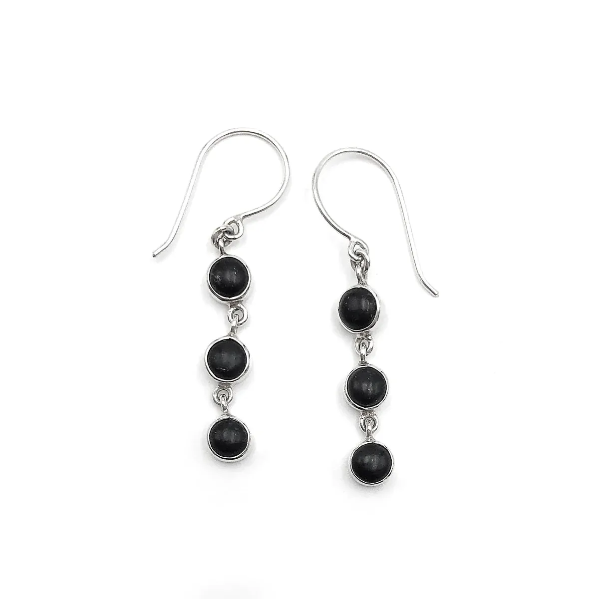 Nick Von K Bijoux Nick Von K - Boucles d'oreilles 3 Muses en Pounamu Noir
