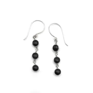 Nick Von K Bijoux Nick Von K - Boucles d'oreilles 3 Muses en Pounamu Noir