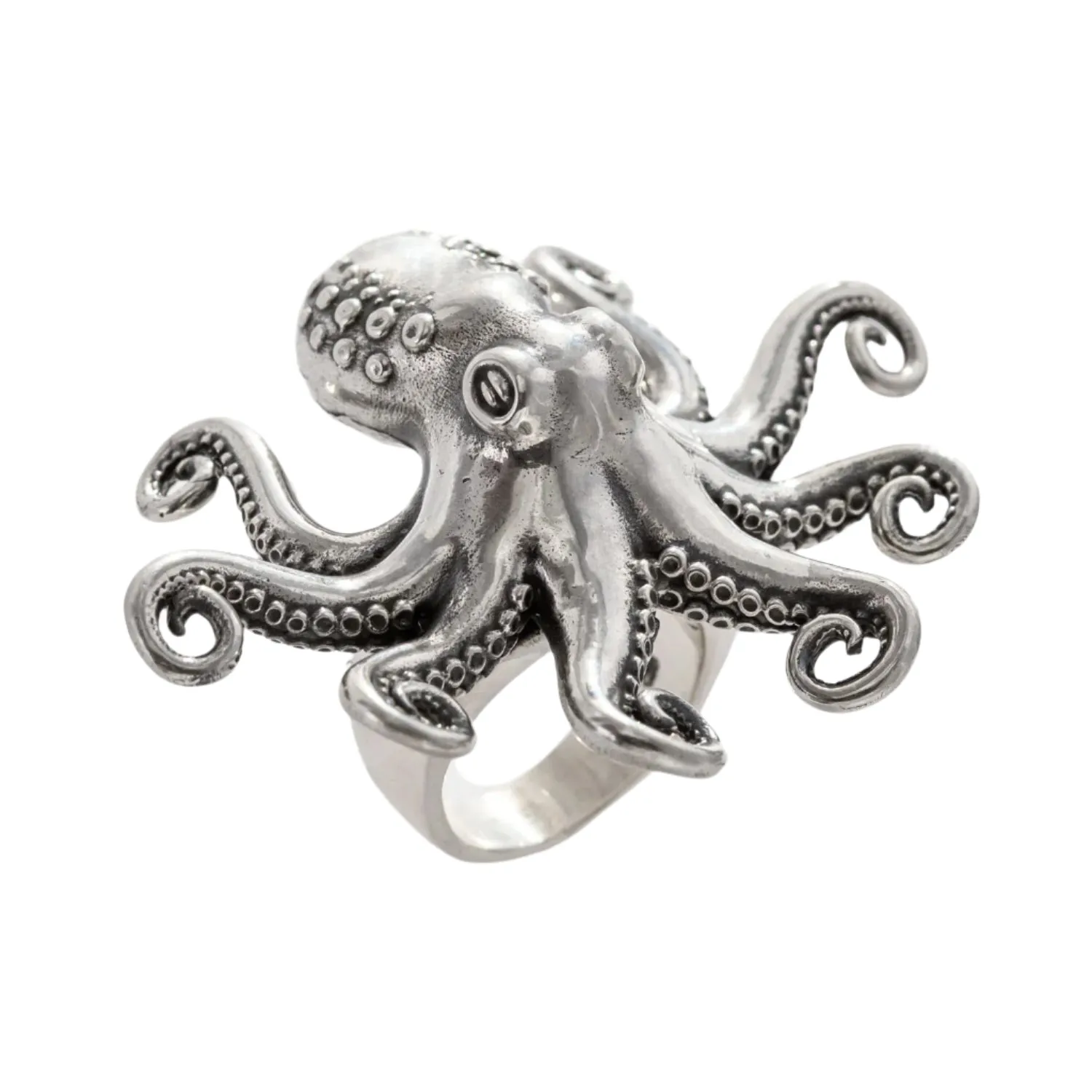 Nick Von K Bijoux Nick Von K - Bague Pieuvre Kraken en argent sterling