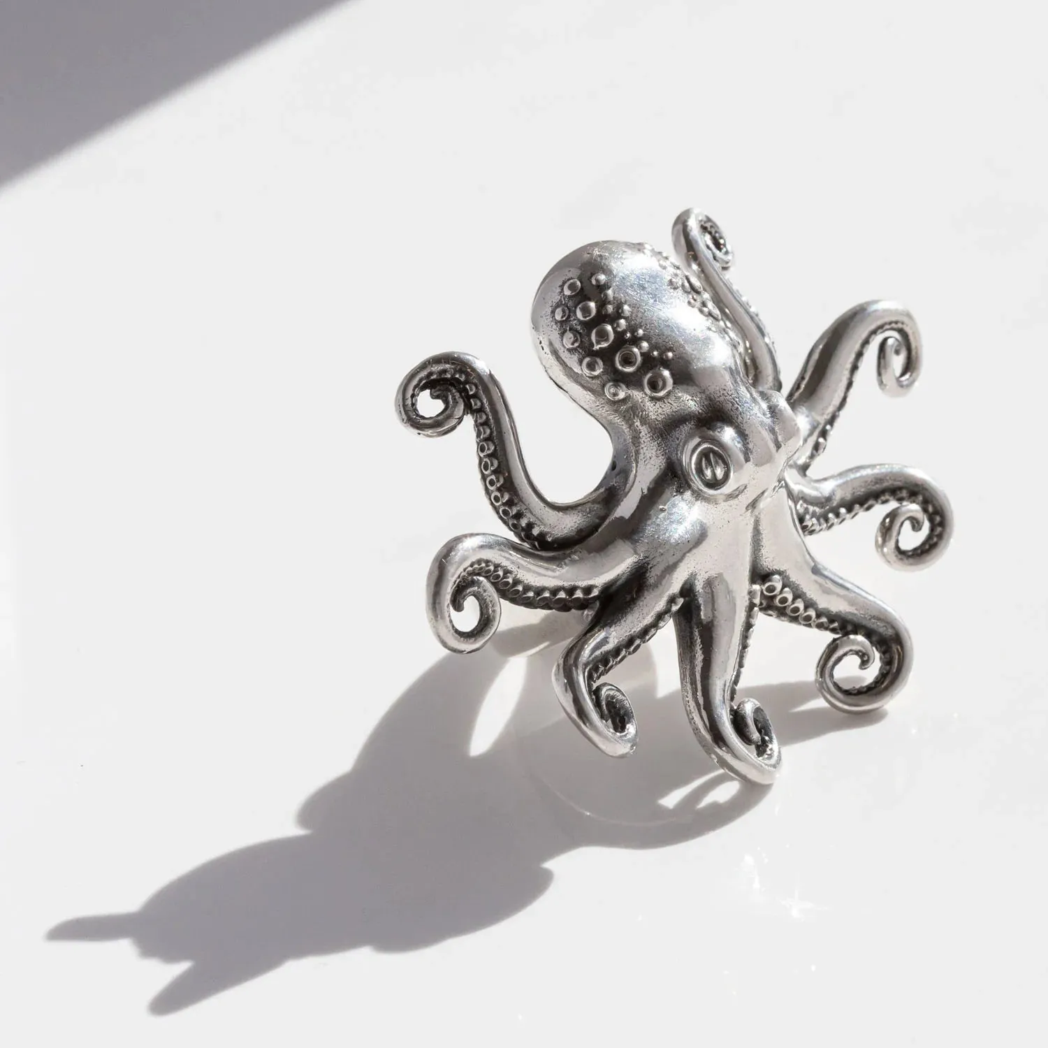 Nick Von K Bijoux Nick Von K - Bague Pieuvre Kraken en argent sterling