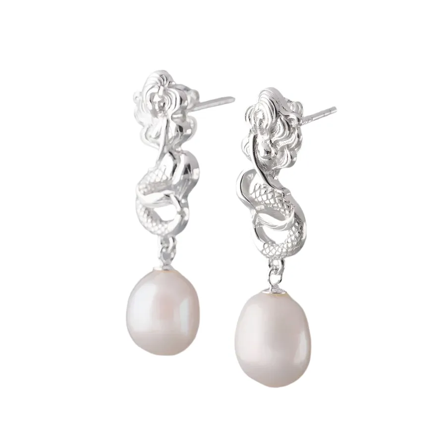Nick Von K Bijoux Nick Von K - Boucles d'oreilles goutte perle sirène