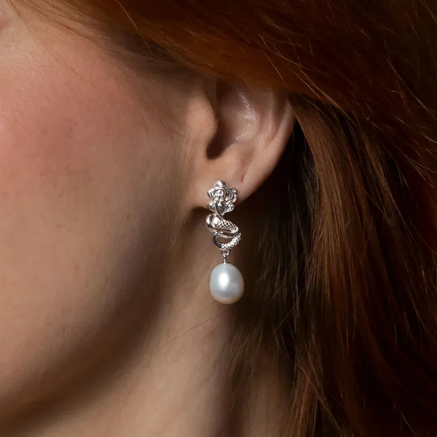 Nick Von K Bijoux Nick Von K - Boucles d'oreilles goutte perle sirène
