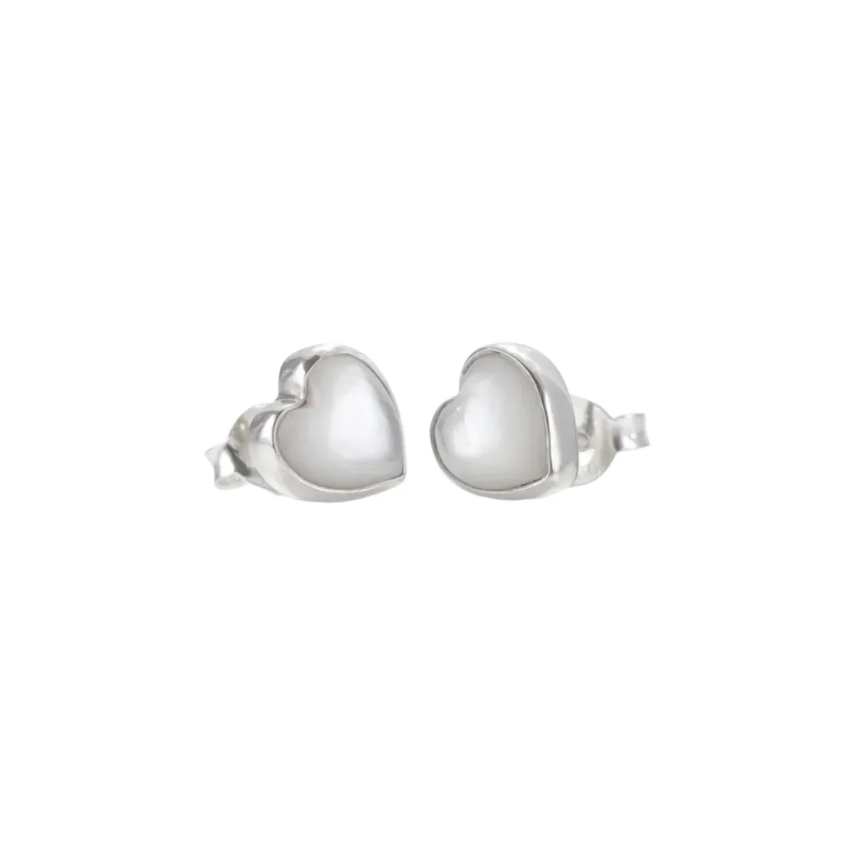 Nick Von K Bijoux Nick Von K - Boutons d'oreille en forme de cœur en nacre