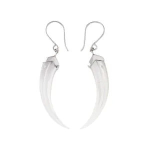 Nick Von K Bijoux Nick Von K - Boucles d'oreilles en bec de Huia en nacre