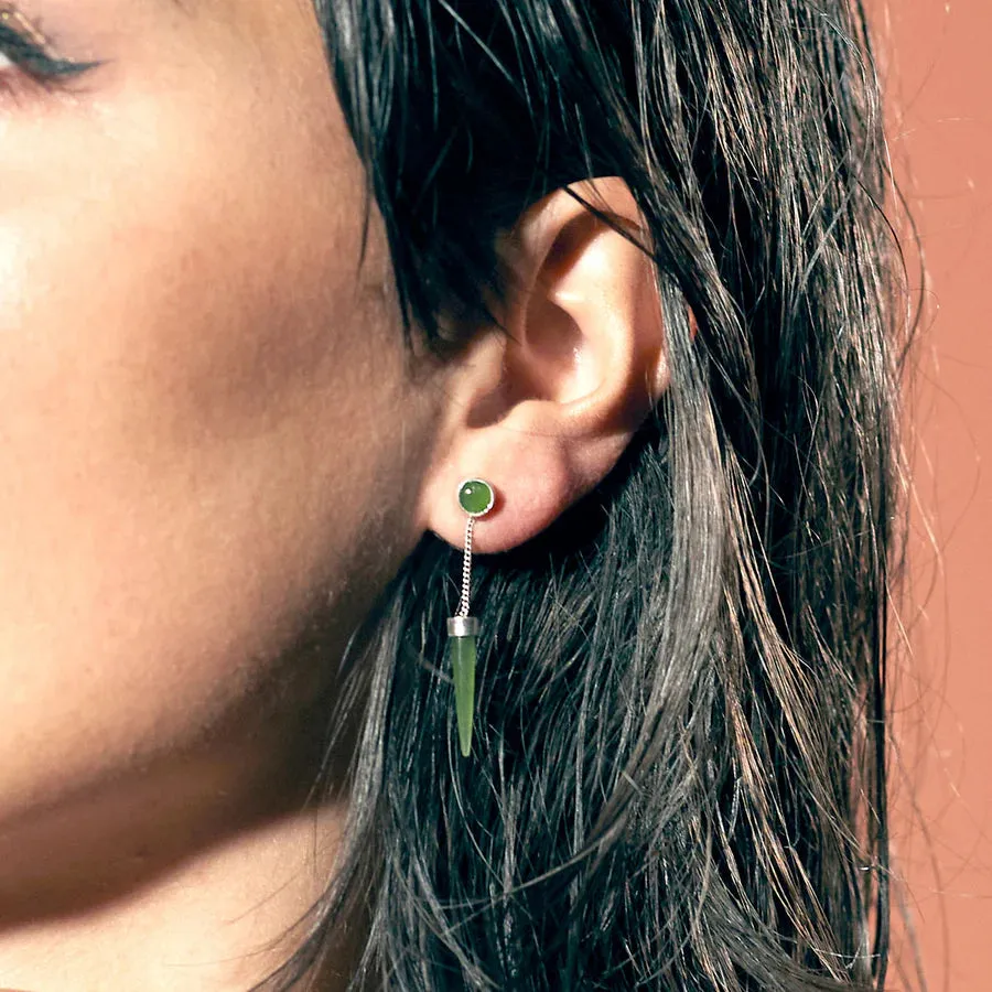 Nick Von K Bijoux Nick Von K - Boucles d'oreilles Pounamu Point Trait