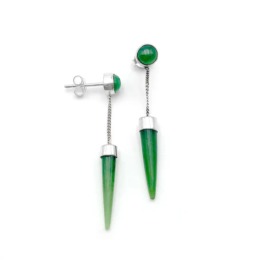 Nick Von K Bijoux Nick Von K - Boucles d'oreilles Pounamu Point Trait