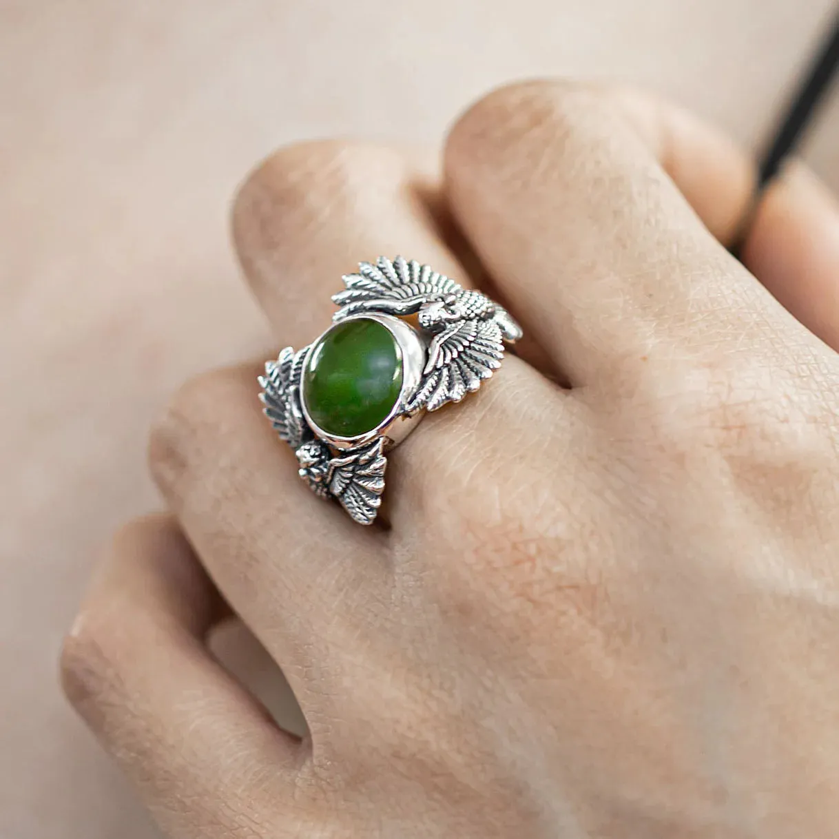 Nick Von K Bijoux Nick Von K - Bague Gardienne en Pounamu