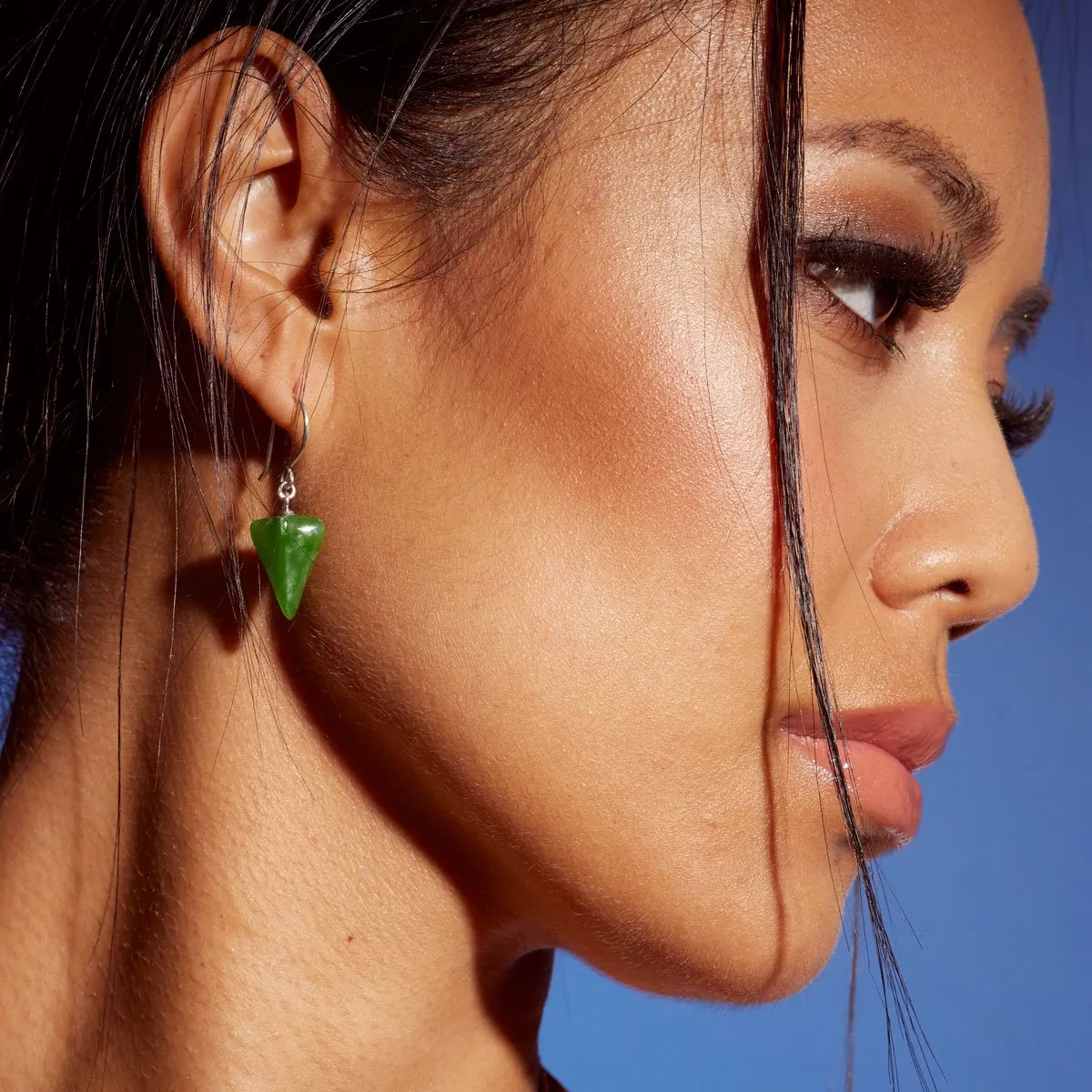 Nick Von K Bijoux Nick Von K - Boucle d'oreille Avion en Pounamu Jet