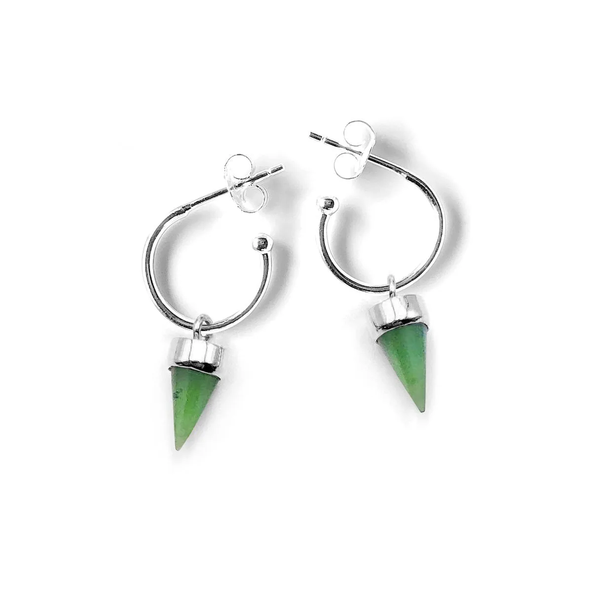 Nick Von K Bijoux Nick Von K - Boucles d'oreilles Pointues en Pounamu
