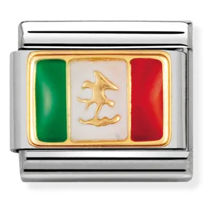 Bijoux de Drapeau de Nomination - Drapeau Américain - Drapeau d'Or du Mexique