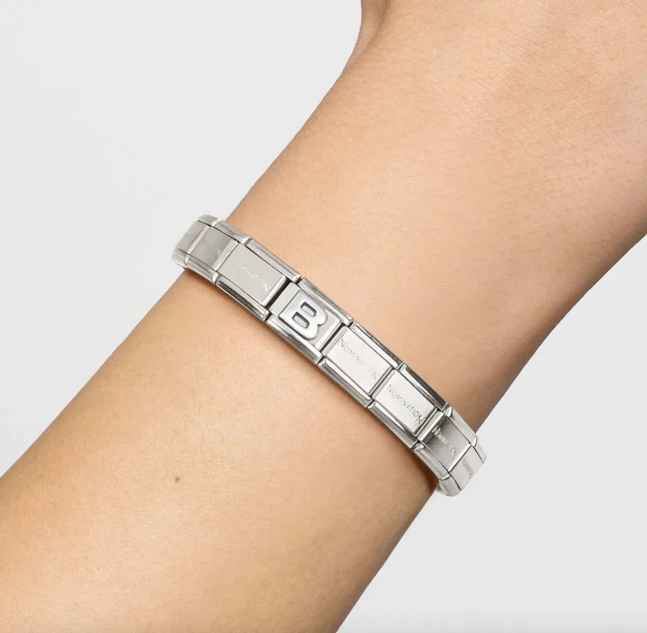 Initiales de nomination Bijoux Lettre B en argent Charm