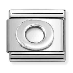 Charme Lettre O en Argent pour Bijoux Initiales de Nomination