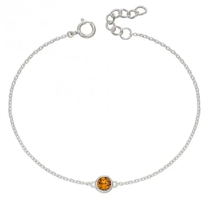 Bracelet Pierre de Naissance Novembre avec Cristal Swarovski B5294 Bijoux Beginnings