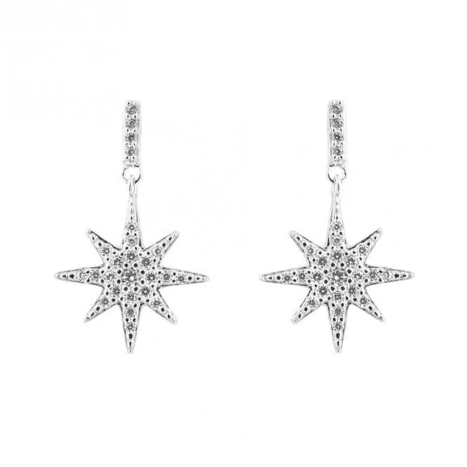 Boucles d'oreilles Pave Starburst E6260C - Débuts de Bijoux