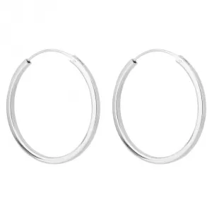 Boucles d'oreilles carrées moyennes simples E6283 Bijoux Beginnings