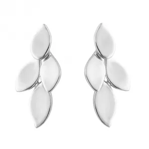 Boucles d'oreilles Pétales Polis Simples E6268 Bijoux Beginnings