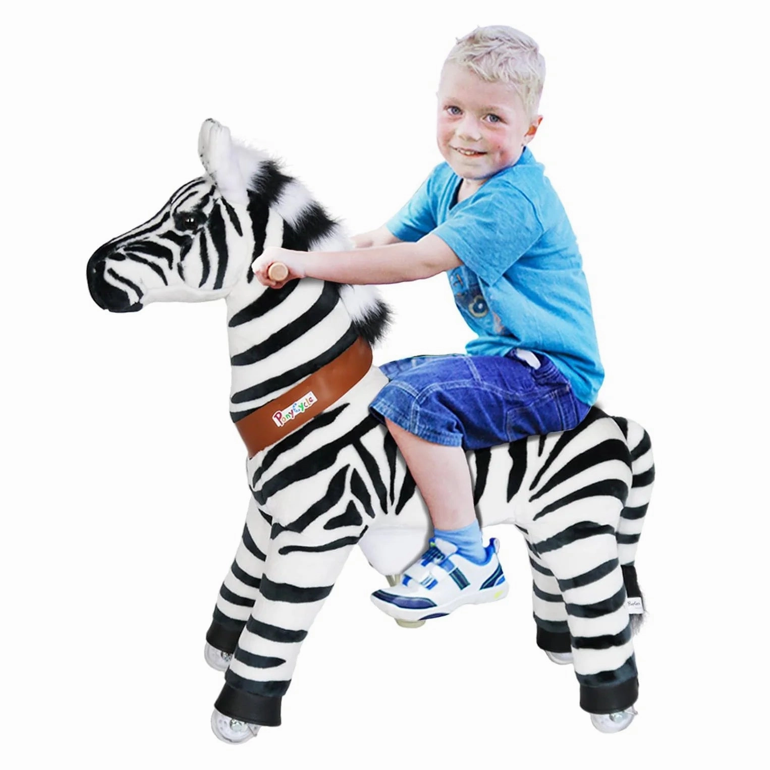 PonyCycle Mechanically Walking Ride-On - Zebra - Age 3-5 Years
