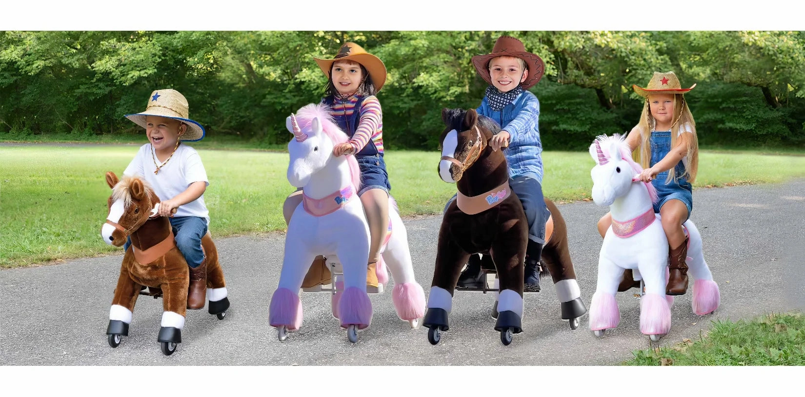 PonyCycle Mechanically Walking Ride-On - Zebra - Age 3-5 Years