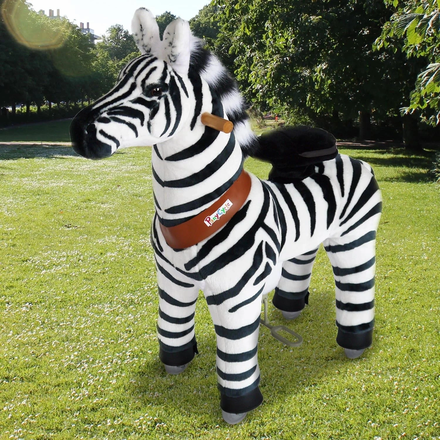 PonyCycle Mechanically Walking Ride-On - Zebra - Age 3-5 Years