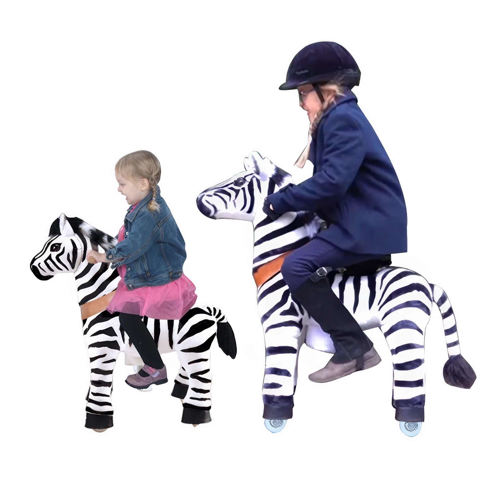 PonyCycle Mechanically Walking Ride-On - Zebra - Age 3-5 Years
