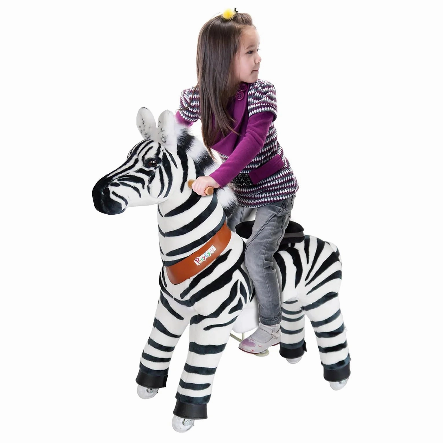 PonyCycle Mechanically Walking Ride-On - Zebra - Age 3-5 Years