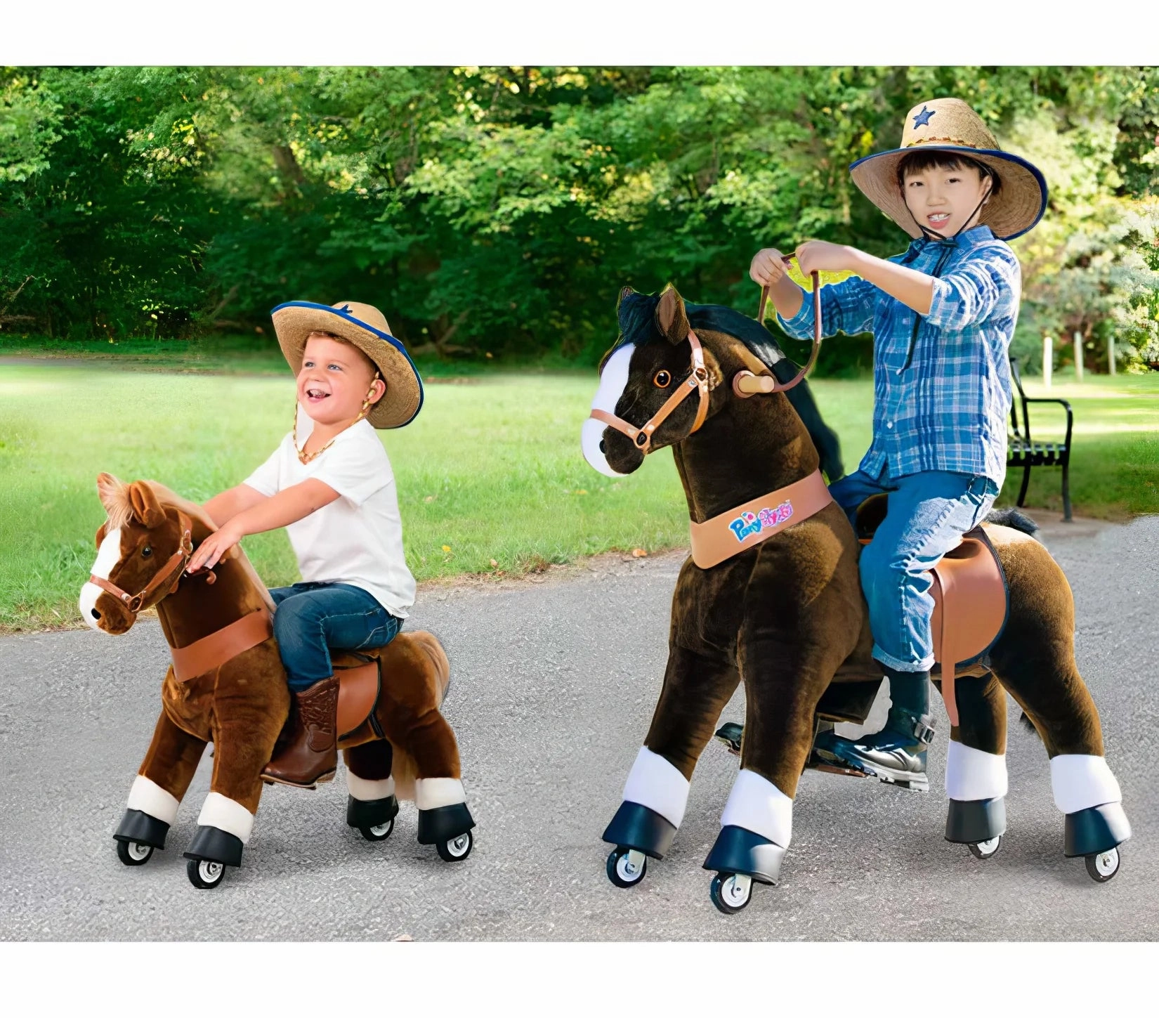 PonyCycle Mechanically Walking Ride-On - Zebra - Age 3-5 Years