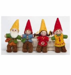 Pre-Order Papoose Gnome Family, Set of 4 (Ships in late June/early July)