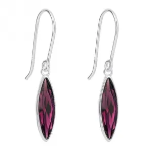 Boucles d'oreilles Preciosa Slim Navette en argent E6281M Bijoux Beginnings