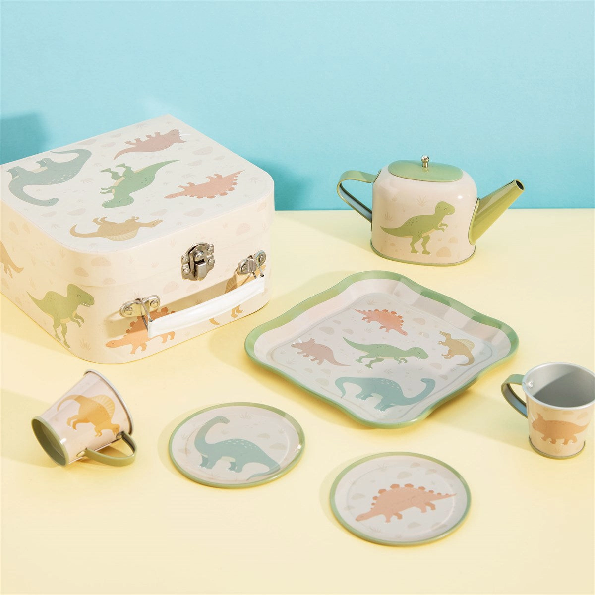 RJB Stone Desert Dino Kids' Tea for Two Set