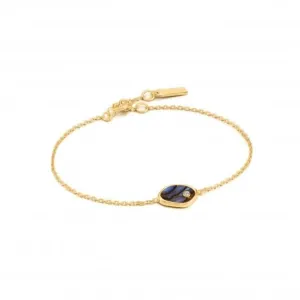 Bracelet en oréide brillant avec ormeau B027-01G Ania Haie Jewellery