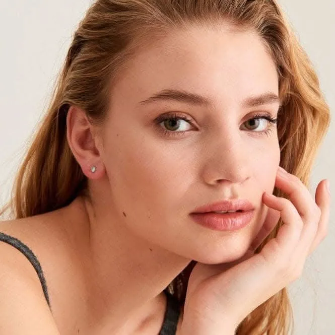 Boucles d'oreilles à clous Abalone Doré Brillant Marée E027-04G Ania Haie Jewellery