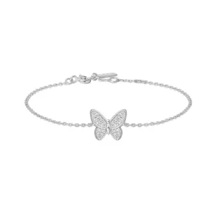Bracelet Pavé Papillon Argent B064-02H Ania Haie Jewellery