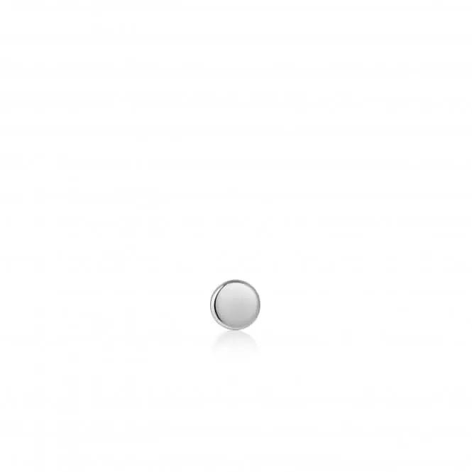 Boucle d'oreille à barrette à disque argenté E035-04H Ania Haie Jewellery