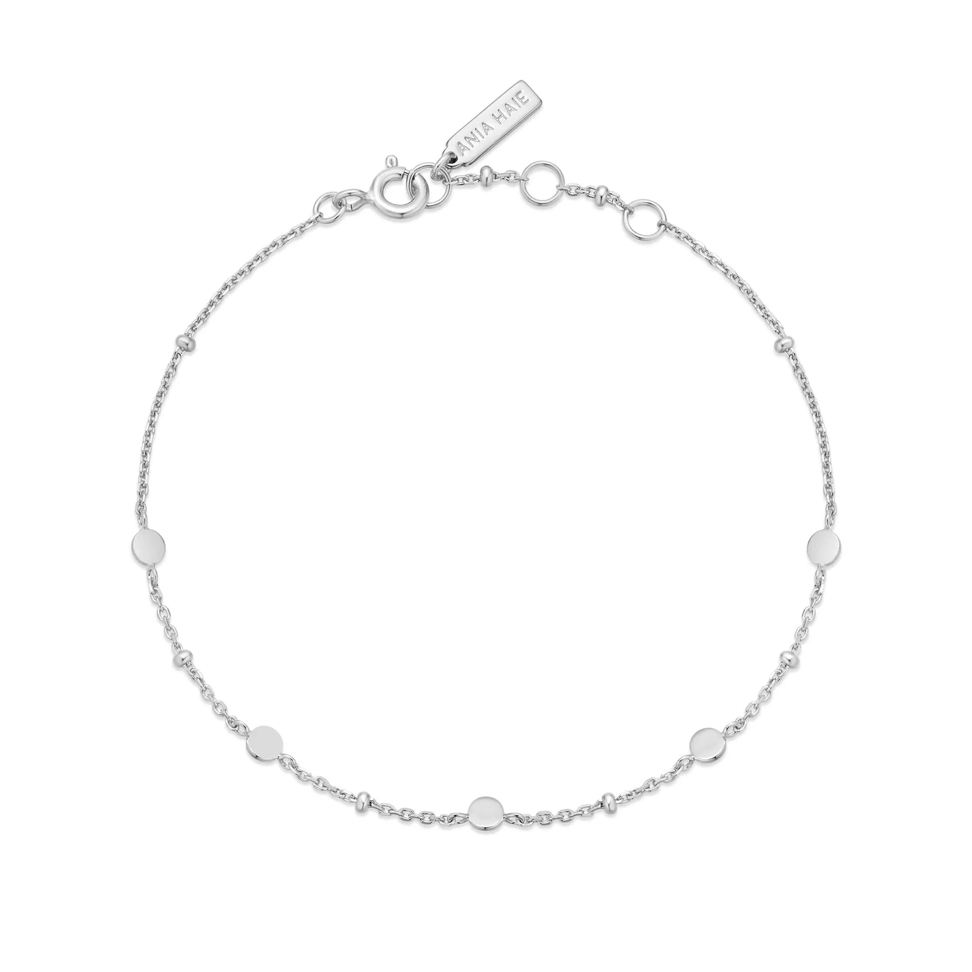 Bracelet Station Disque Argent B063-01H Ania Haie Bijoux