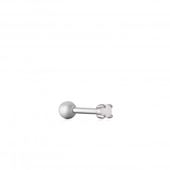 Boucle d'oreille à clou unique en opale de Kyoto argentée E034-01H Ania Haie Jewellery