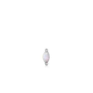 Boucle d'oreille simple Silver Kyoto Opal Marquise Barbell E035-12H par Ania Haie Jewellery