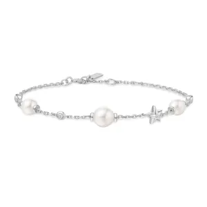 Bracelet Perle d'Argent et Station Étoile B065-05H Ania Haie Bijoux