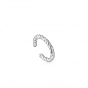 Créole d'oreille en corde argentée E036-06H Ania Haie Bijoux