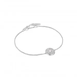 Bracelet Disque Opale Kyoto Étoiles Argentées Dispersées B034-02H Ania Haie Jewellery