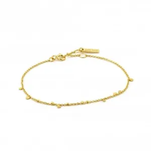 Bracelet Ania Haie B005-02G en Disques Géométriques Mixtes Dorés Argentés Brillants