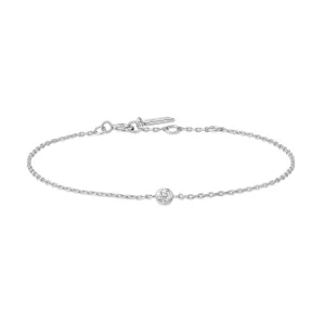Bracelet en métal argenté étincelant B062-01H Ania Haie Jewellery