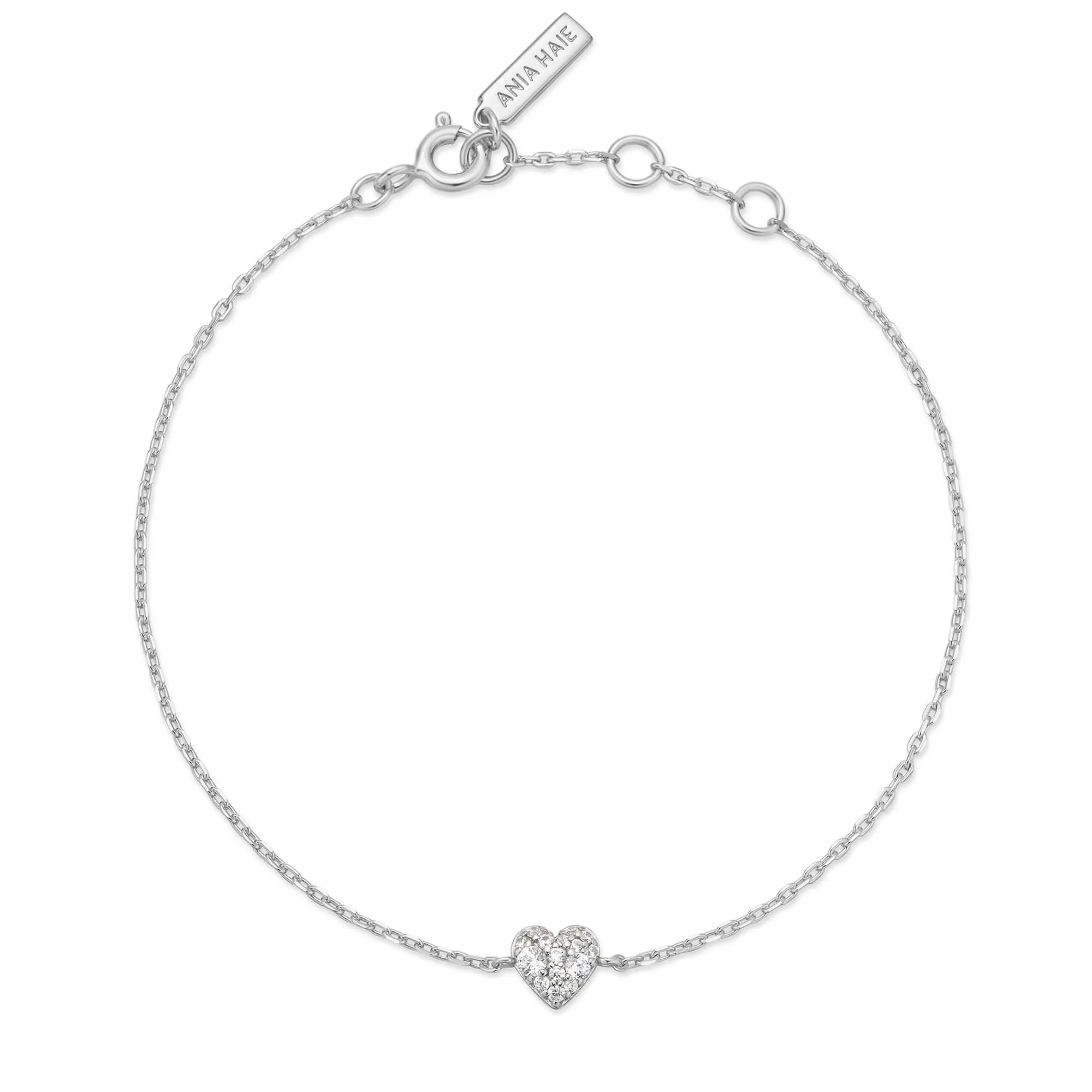 Bracelet Pavé Silver Sweetheart B064-01H Ania Haie Jewellery