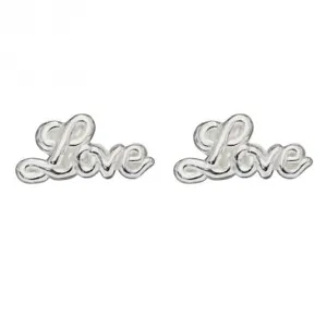 Boucles d'oreilles à clous Love en argent A2065 - Débuts de bijoux