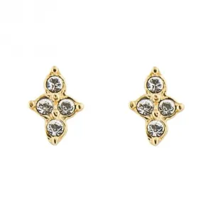 Boucles d'oreilles à fleurs en zirconium E6264C - Débuts de bijoux