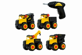 Stanley Jr. - Take a Part Vehicles: 4 Mini Trucks and Drill