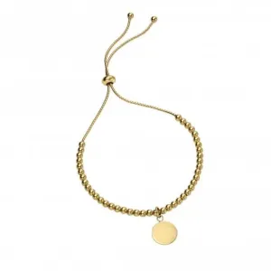 Bracelet à disques boules en argent sterling plaqué or B5241 Beginnings Jewellery
