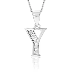 Pendentif en argent sterling avec initiale 