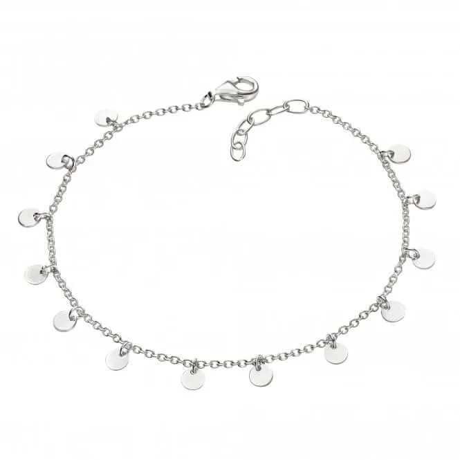 Bracelet Mini Disque en Argent Sterling B5243 Beginnings Jewellery