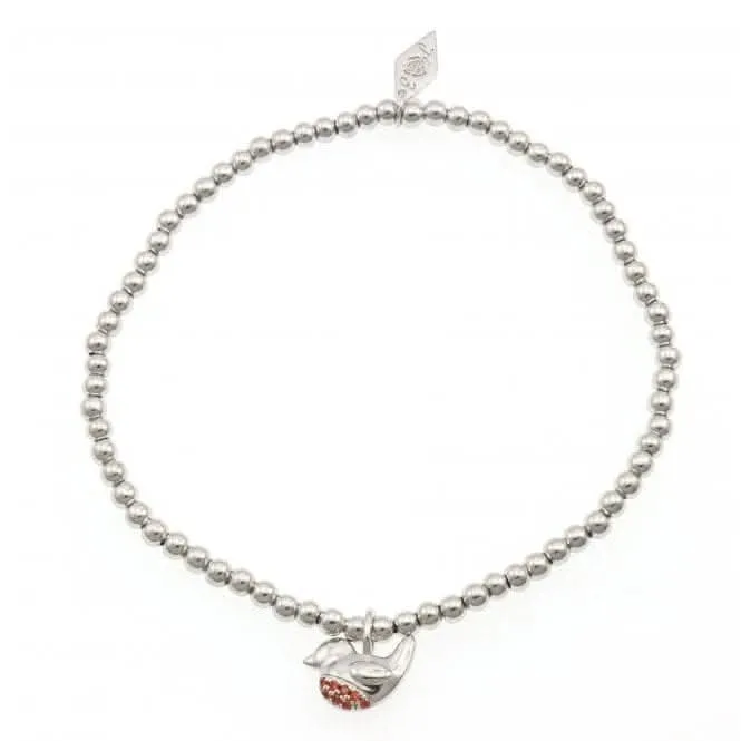 Bracelet Robin Perlé en Argent Sterling Plaqué Rhodium ERLB027 Ania Haie Jewellery